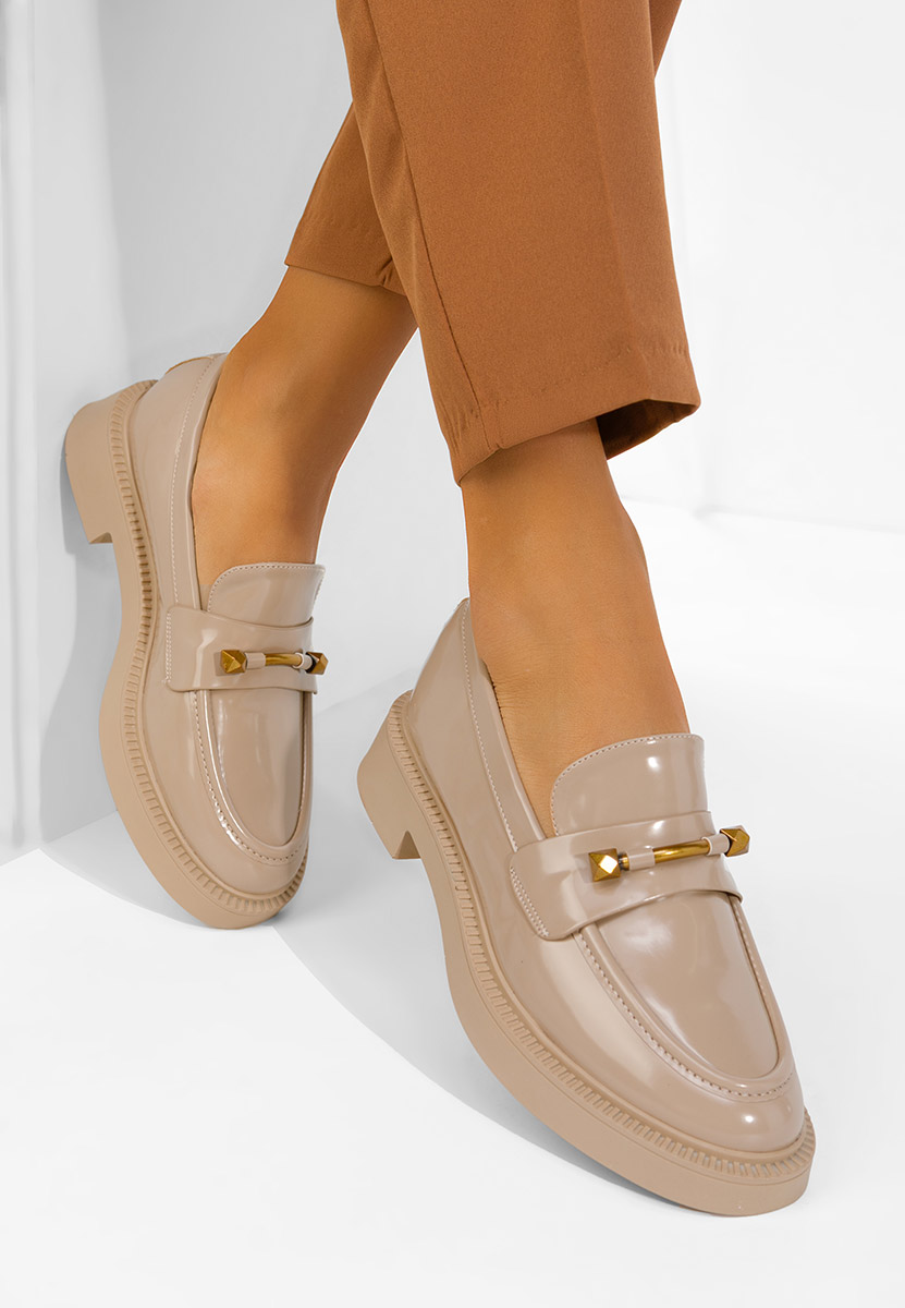 Дамски мокасини Letissia бежов