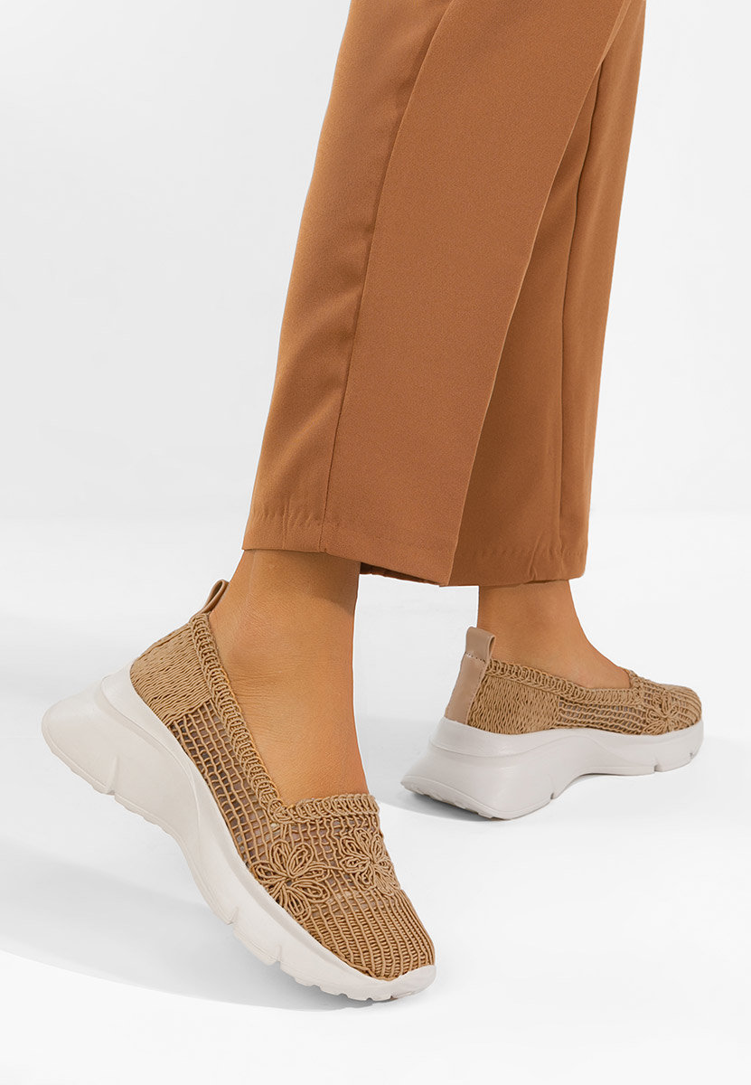 Дамски мокасини Offelia каки