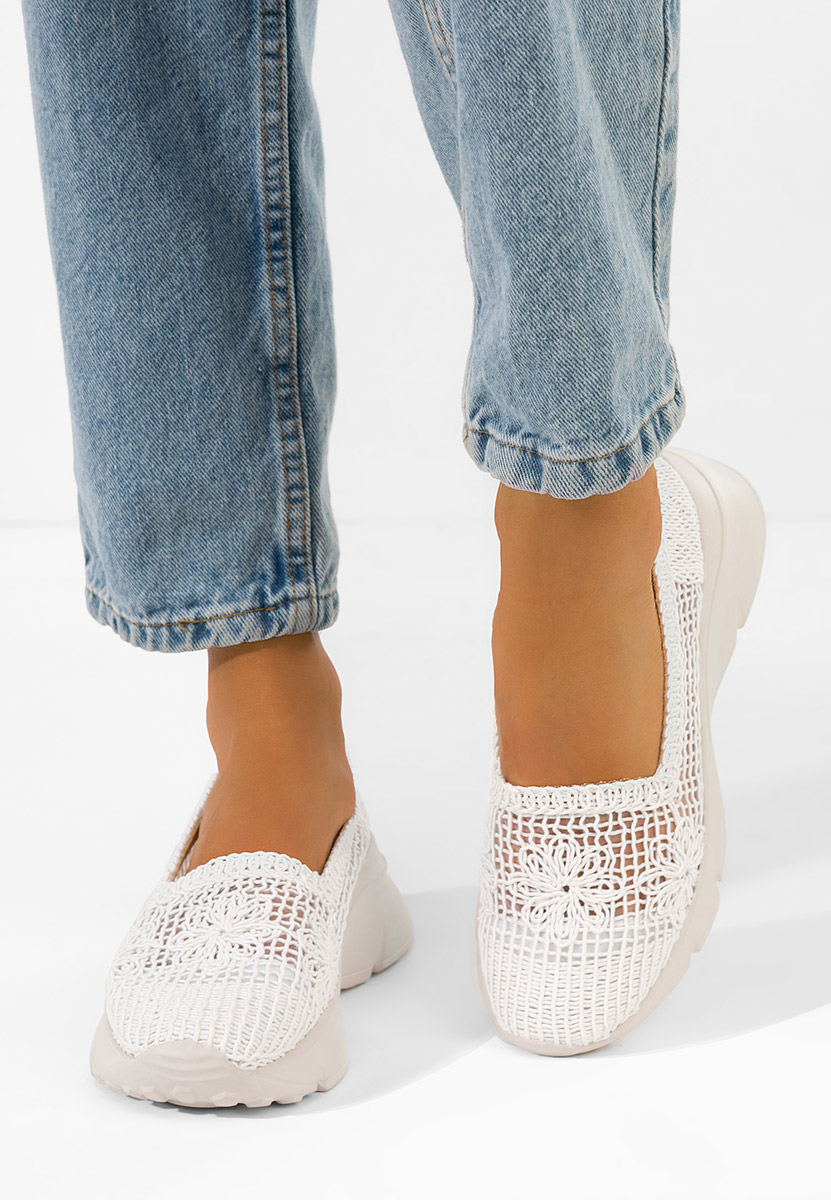 Дамски мокасини Offelia бели