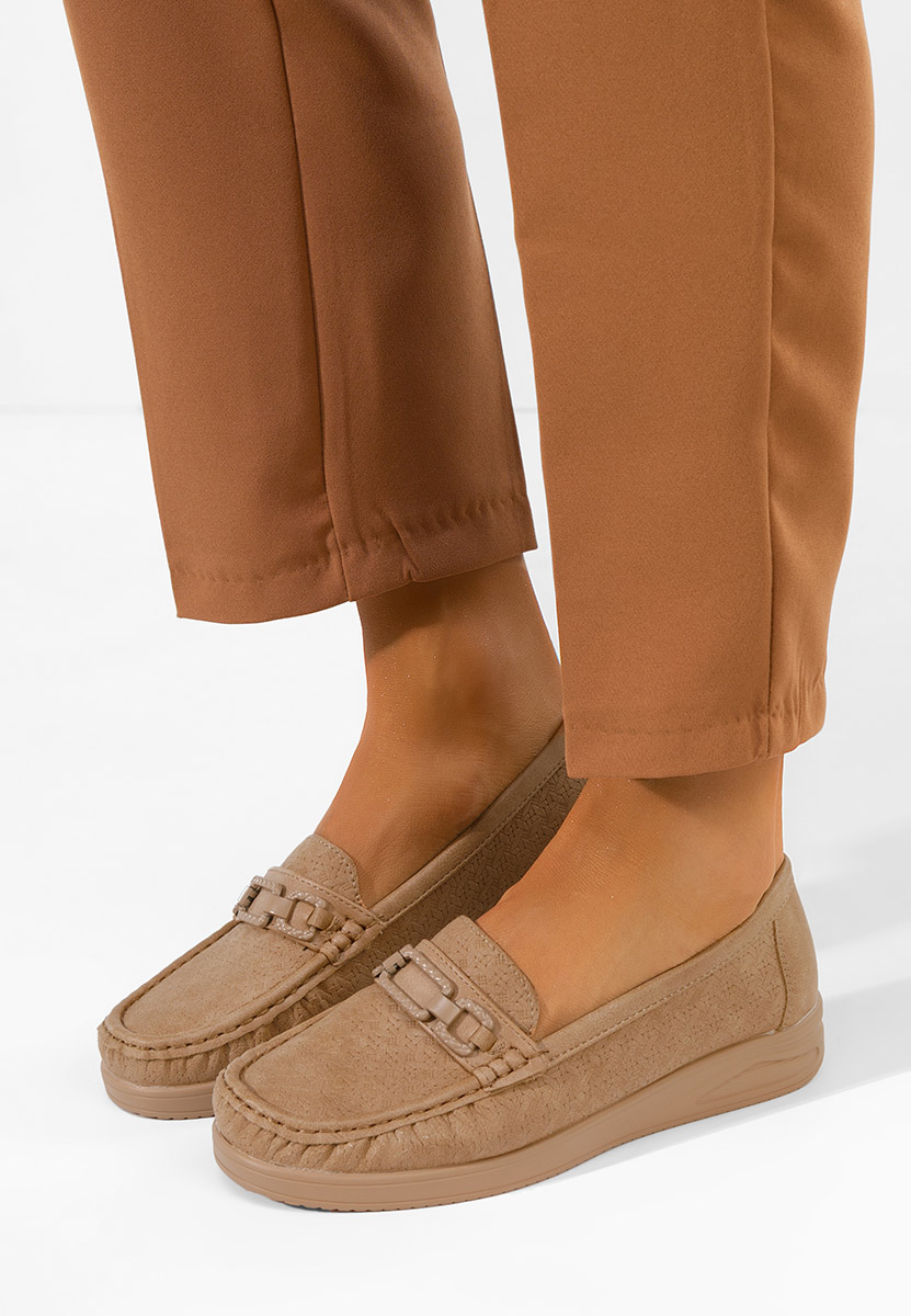 Дамски мокасини Ansleya каки