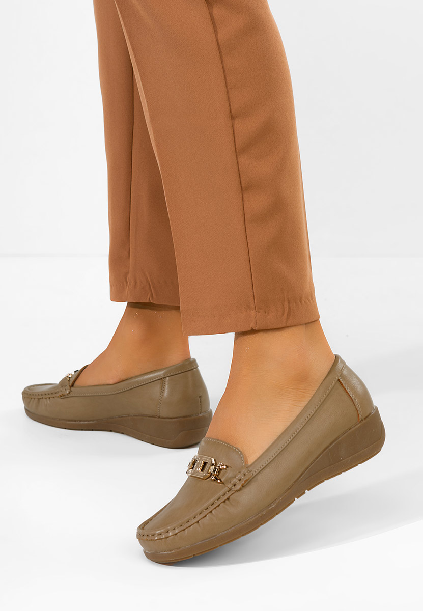 Дамски мокасини Varalia каки