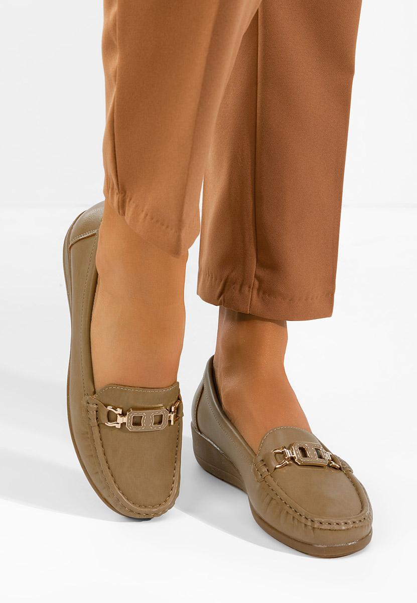 Дамски мокасини Varalia каки