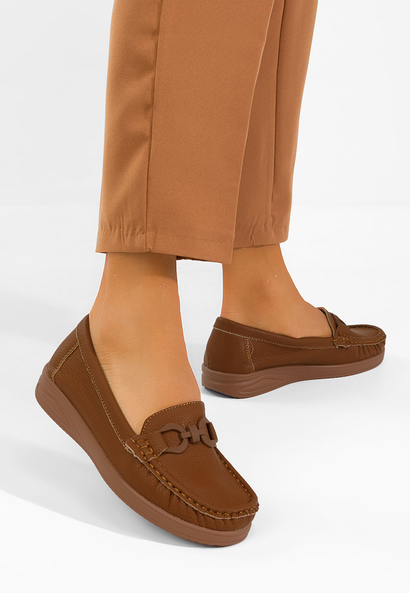 Дамски мокасини Cristiena камел