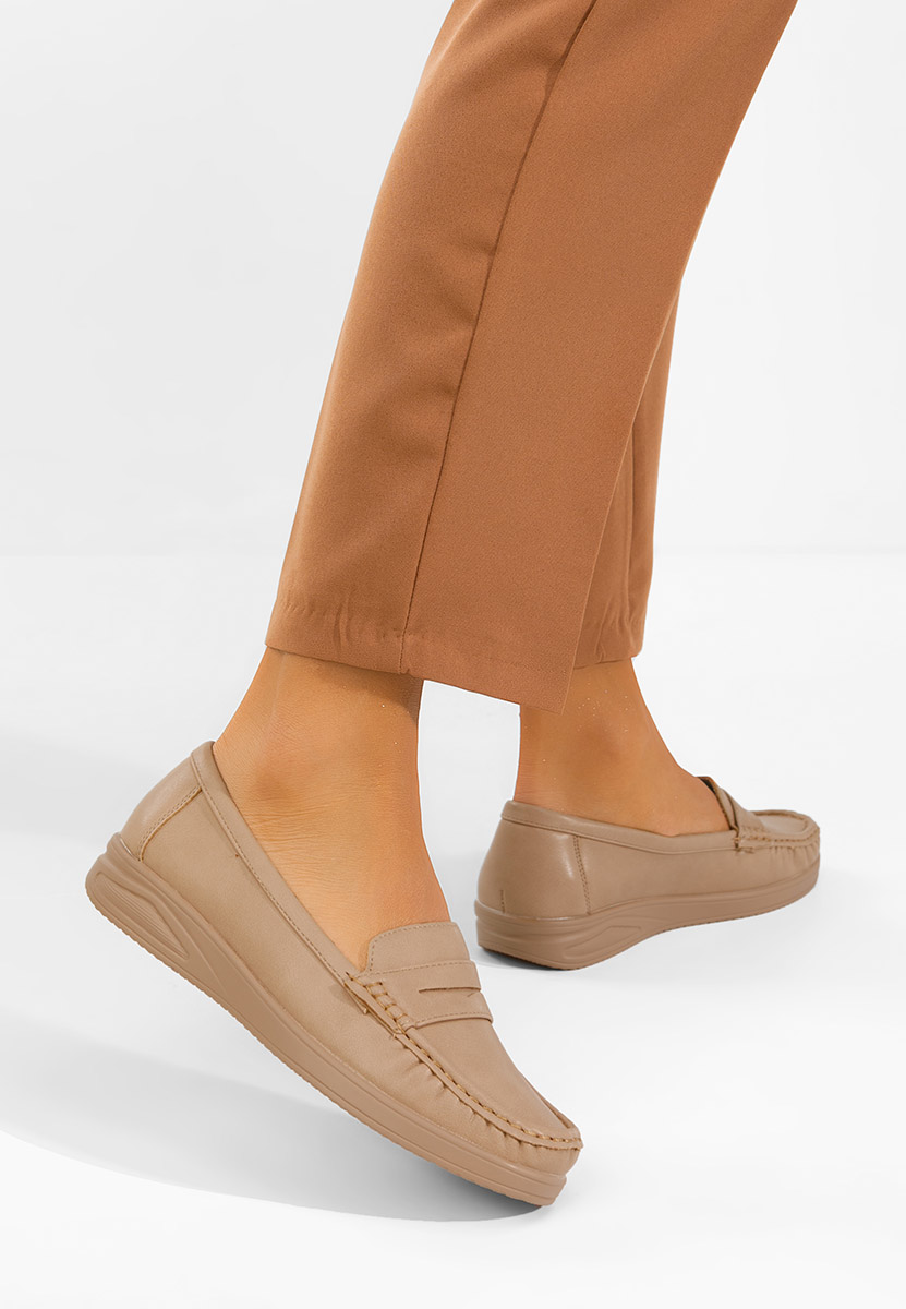 Дамски мокасини Elesya V2 бежов
