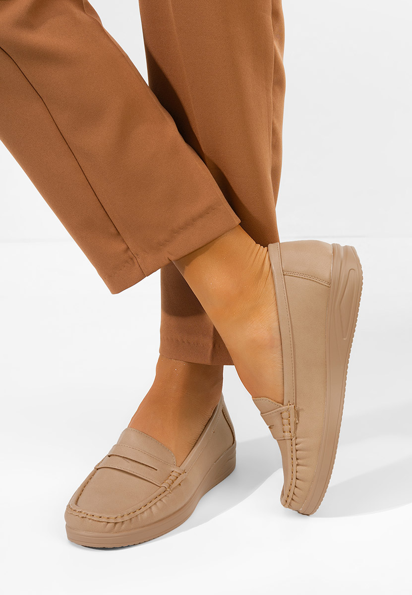 Дамски мокасини Elesya V2 бежов