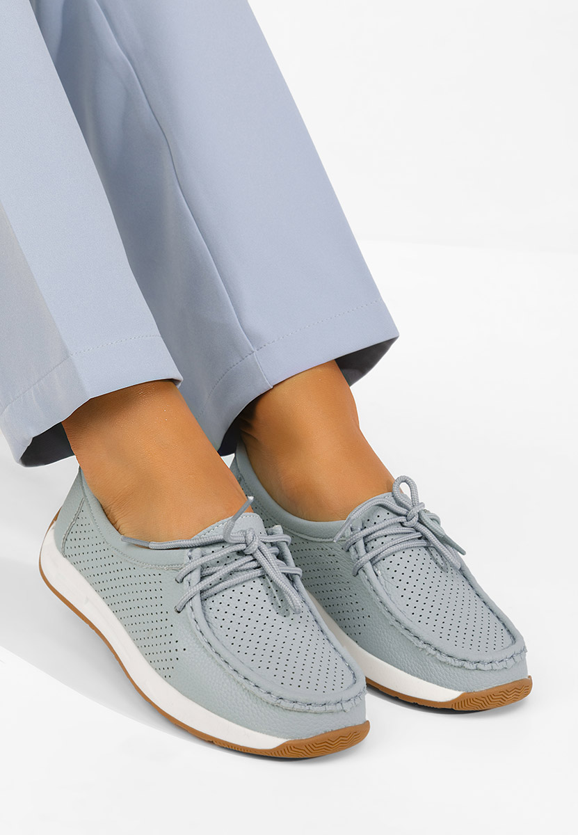 Дамски мокасини Kaliana син