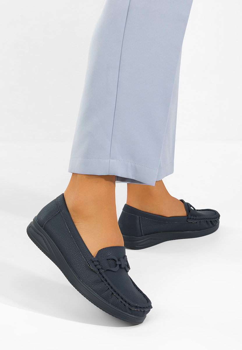 Дамски мокасини Cristiena военно син