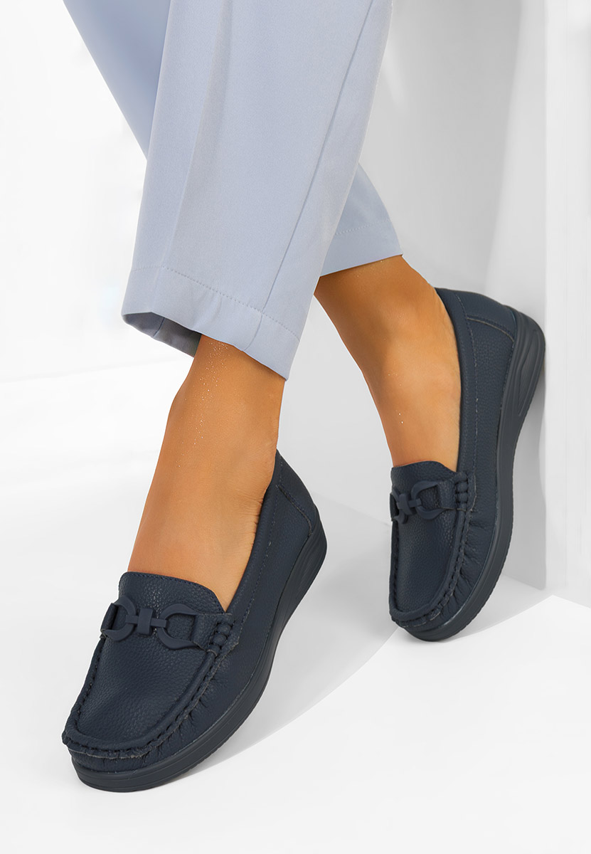 Дамски мокасини Cristiena военно син