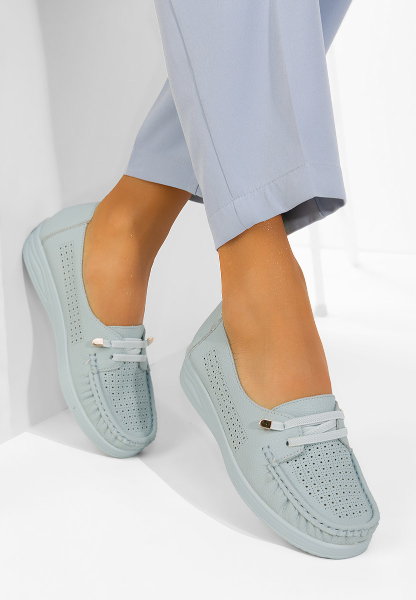 Дамски мокасини Samiera син