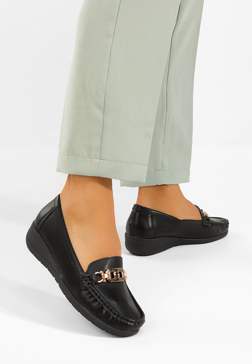 Дамски мокасини Varalia черни