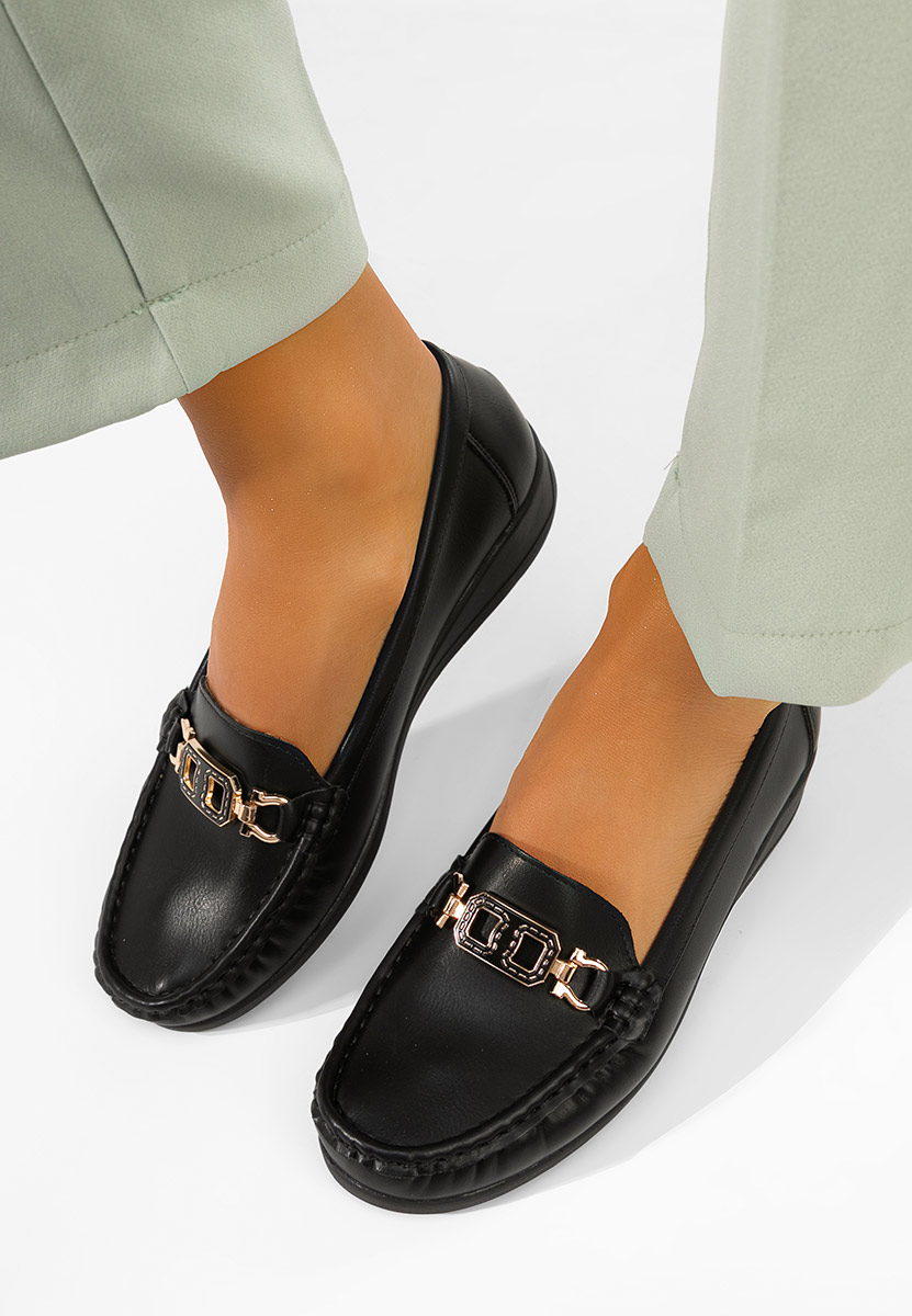 Дамски мокасини Varalia черни