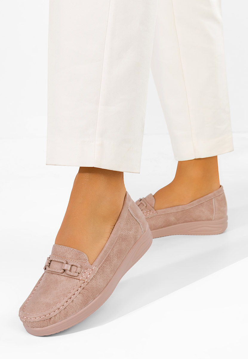 Дамски мокасини Ansleya розов