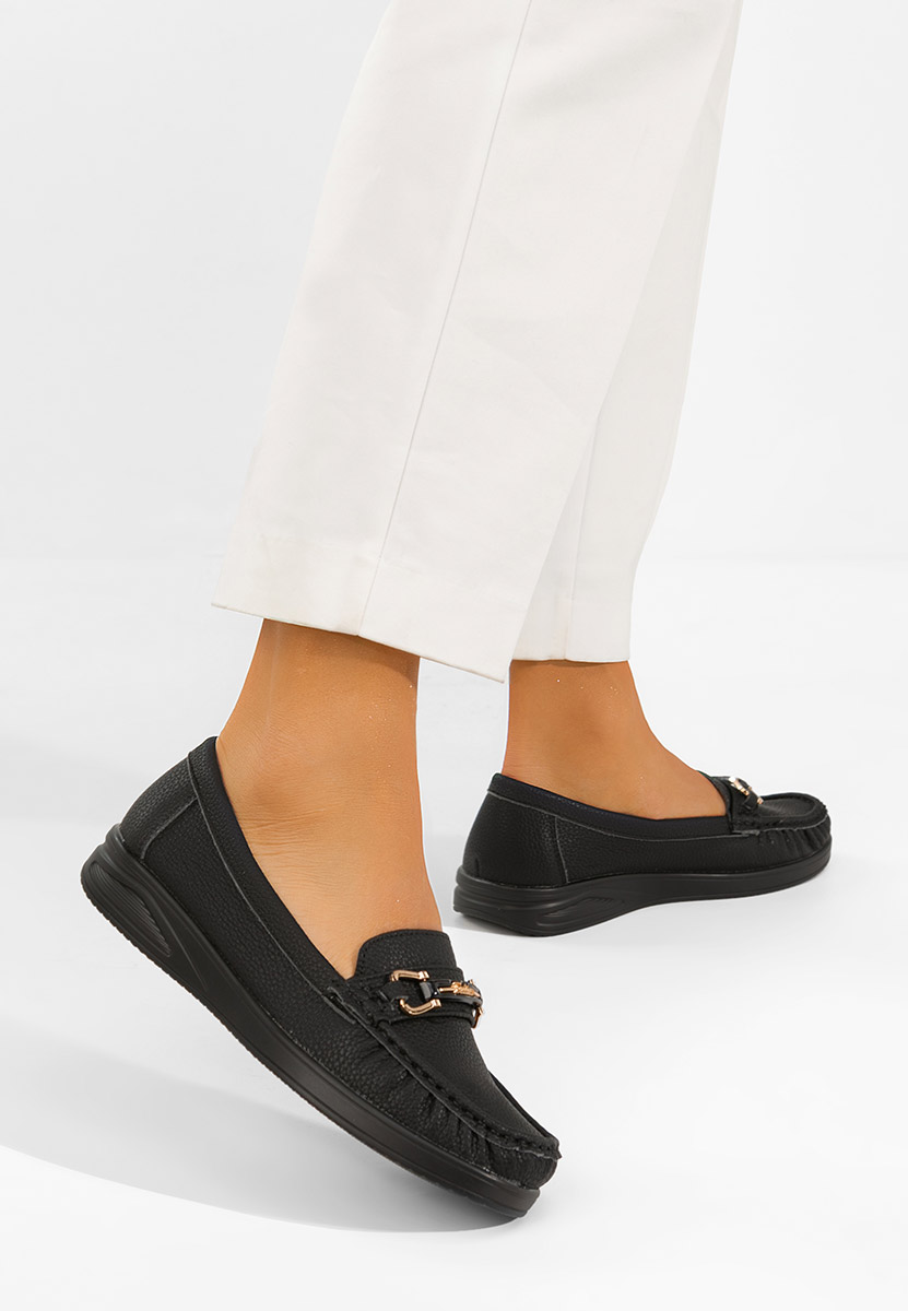 Дамски мокасини Odenia черни