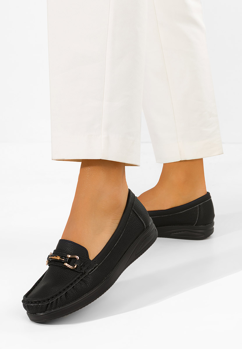 Дамски мокасини Odenia черни