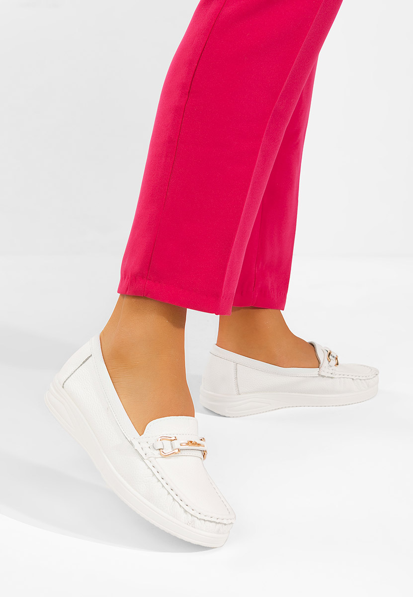 Дамски мокасини Odenia бели