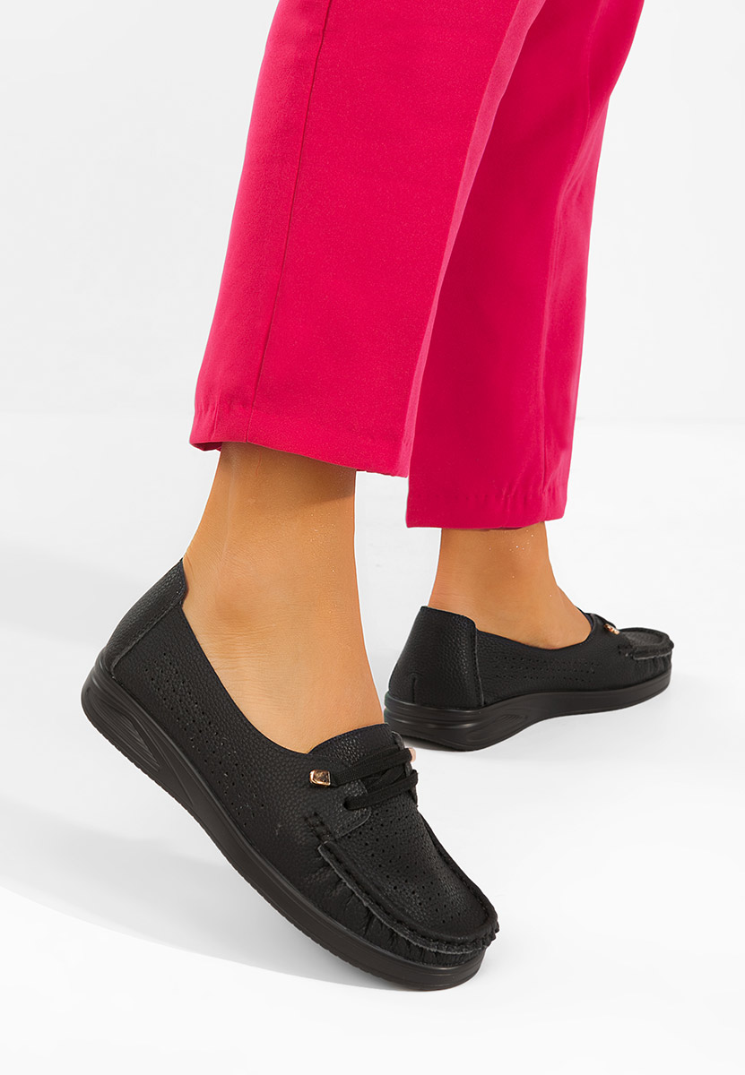 Дамски мокасини Samiera черни