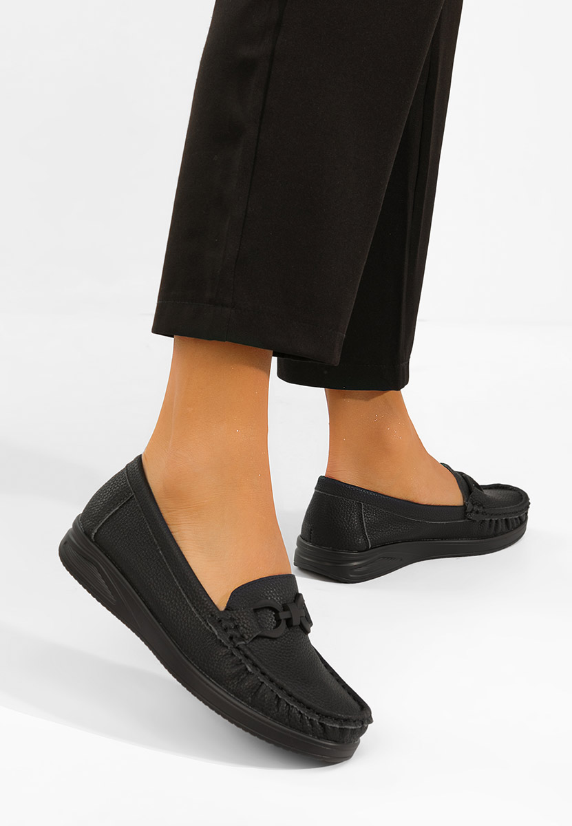 Дамски мокасини Cristiena черни