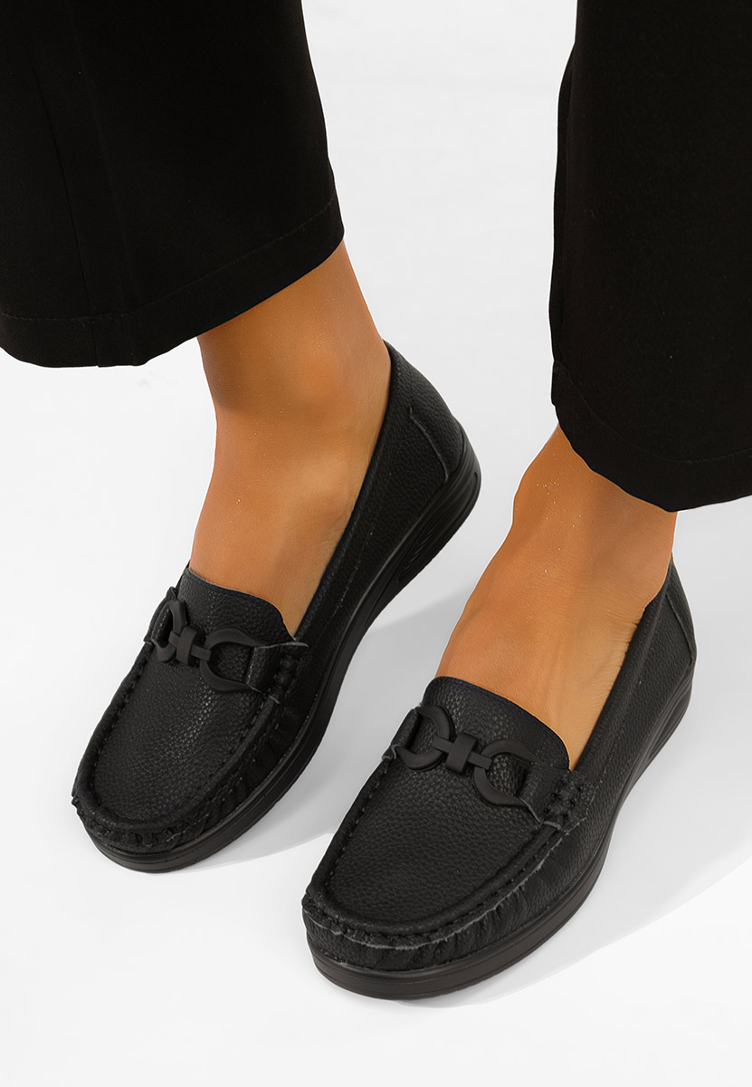 Дамски мокасини Cristiena черни