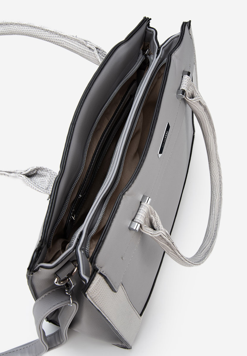 Дамски офис чанта Silvia Rosa 8179 сива