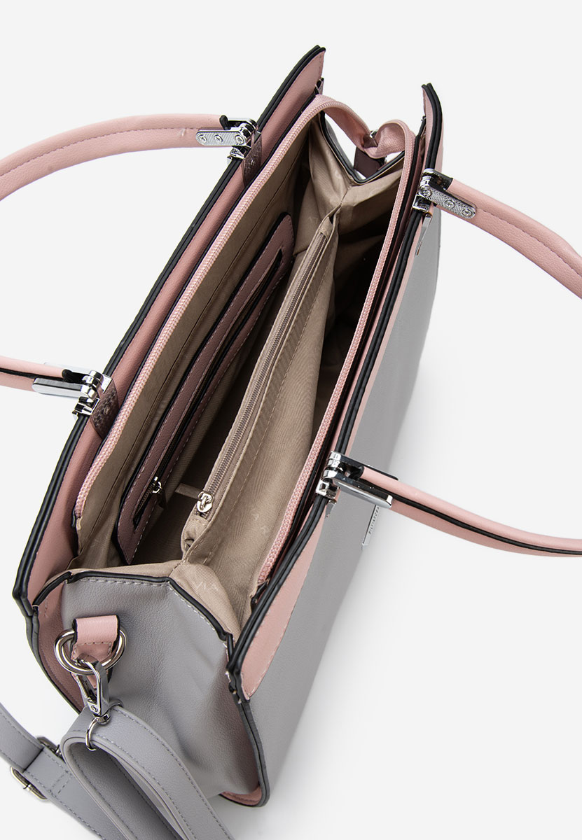 Дамски офис чанта Silvia Rosa 8170 сива