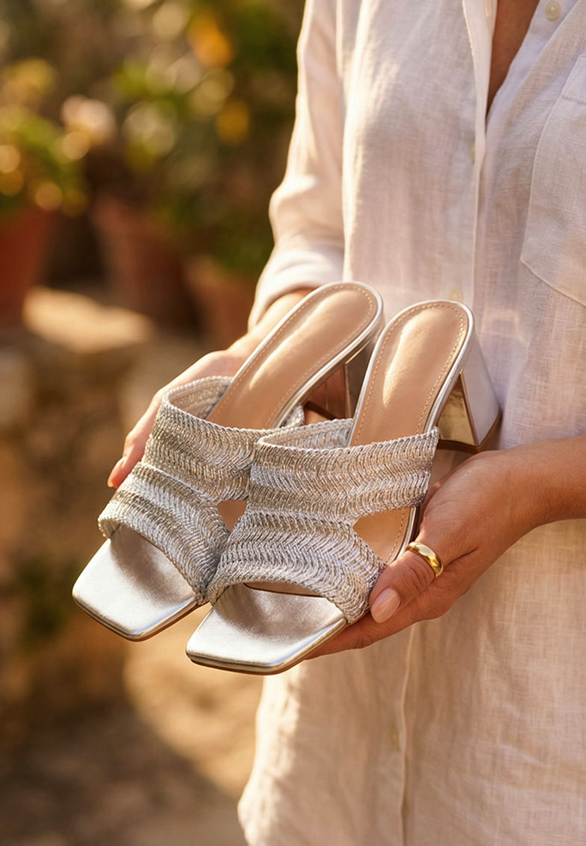 Чехли на ток Nely сив