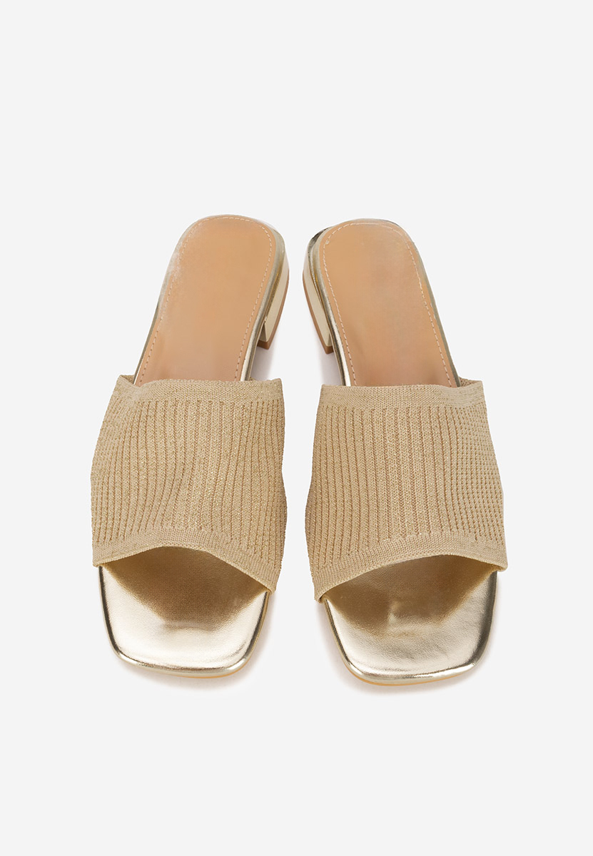 Чехли на ток Alinia златен