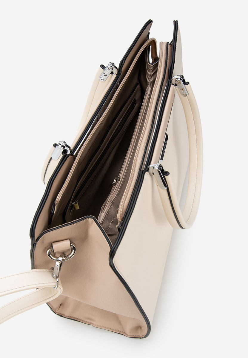 Дамски офис чанта Silvia Rosa 8167 Бяла