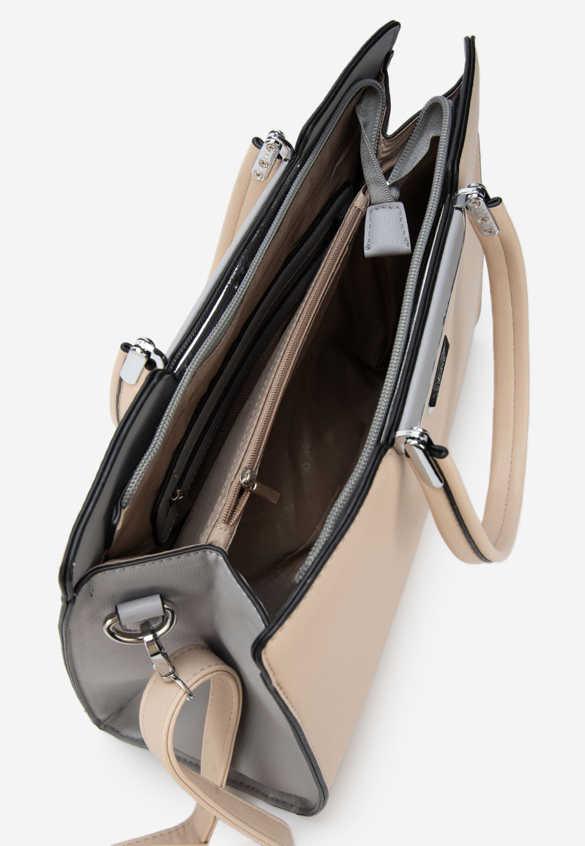 Дамски офис чанта Silvia Rosa 8167 бежова