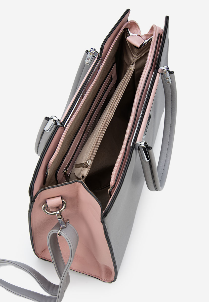 Дамски офис чанта Silvia Rosa 8167 сива