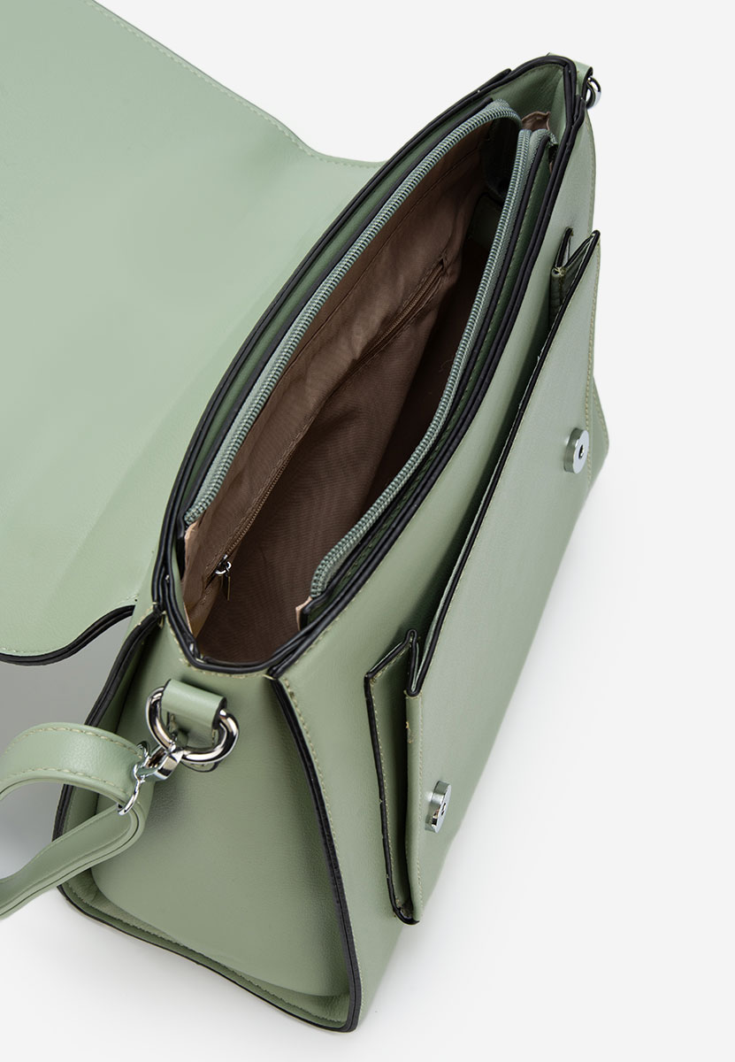 чанта за рамо Silvia Rosa 5963 зелена