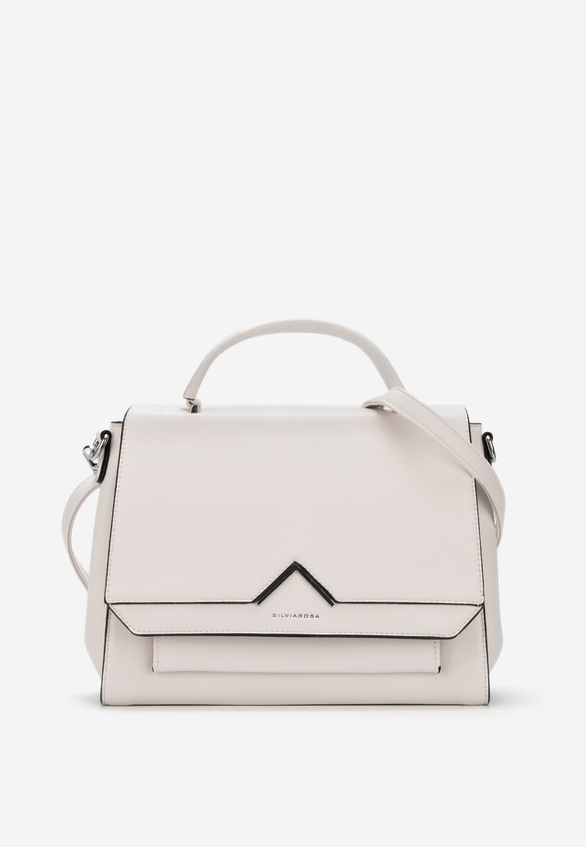 чанта за рамо Silvia Rosa 5963 Бяла