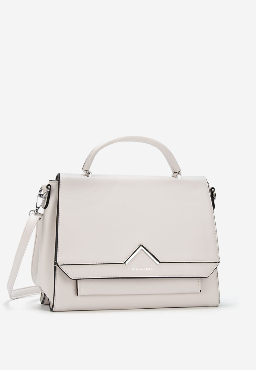 чанта за рамо Silvia Rosa 5963 Бяла