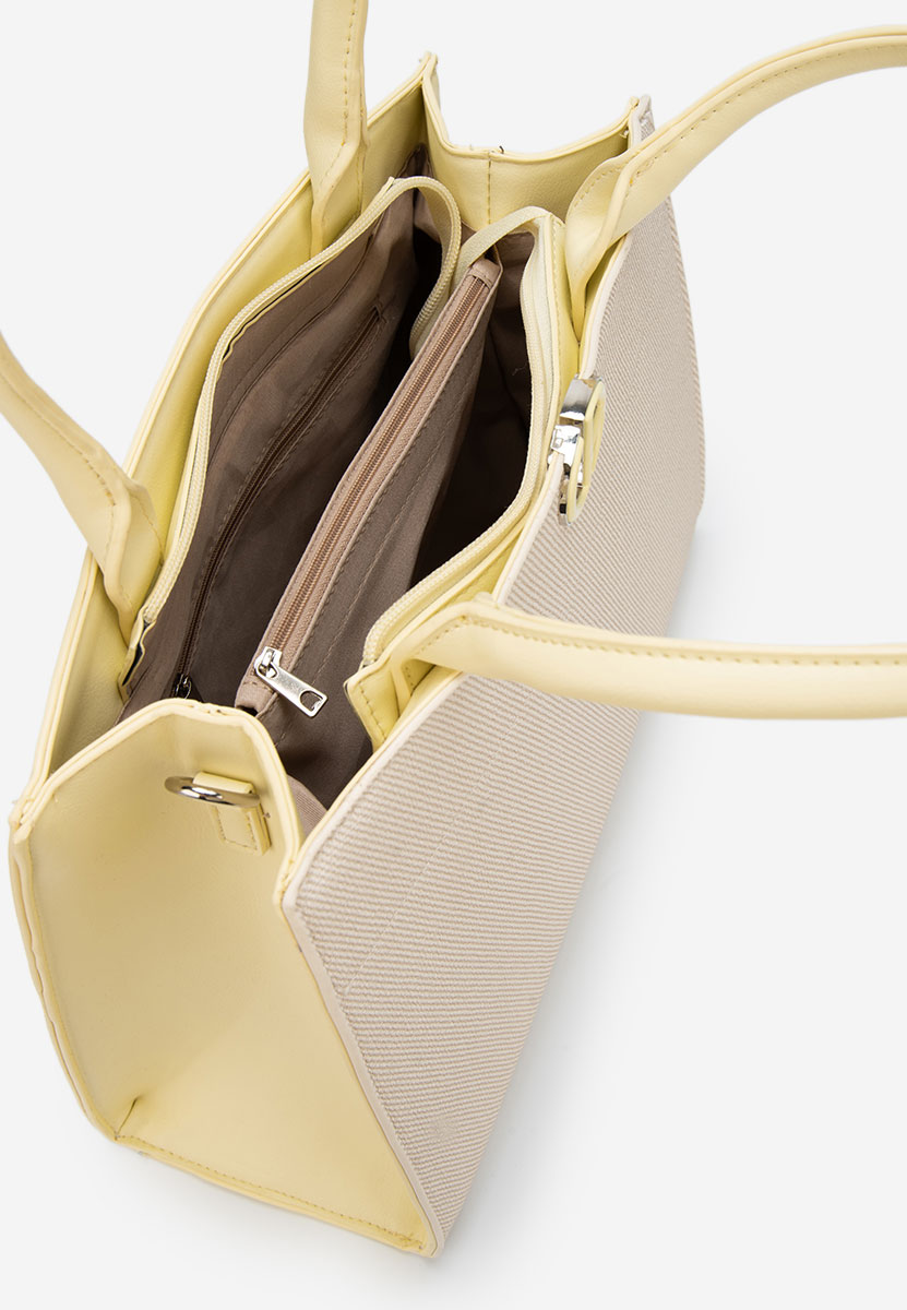 Дамски офис чанта Jaylena жълта