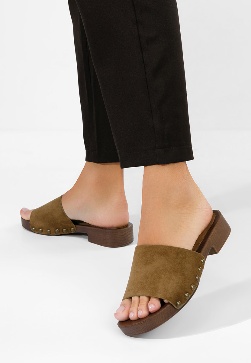 Дамски чехли Syndi кафяв