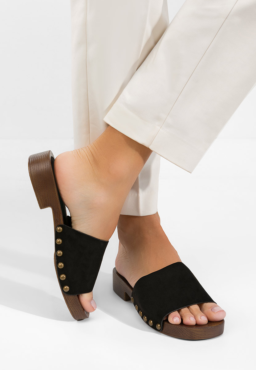 Дамски чехли Syndi черни