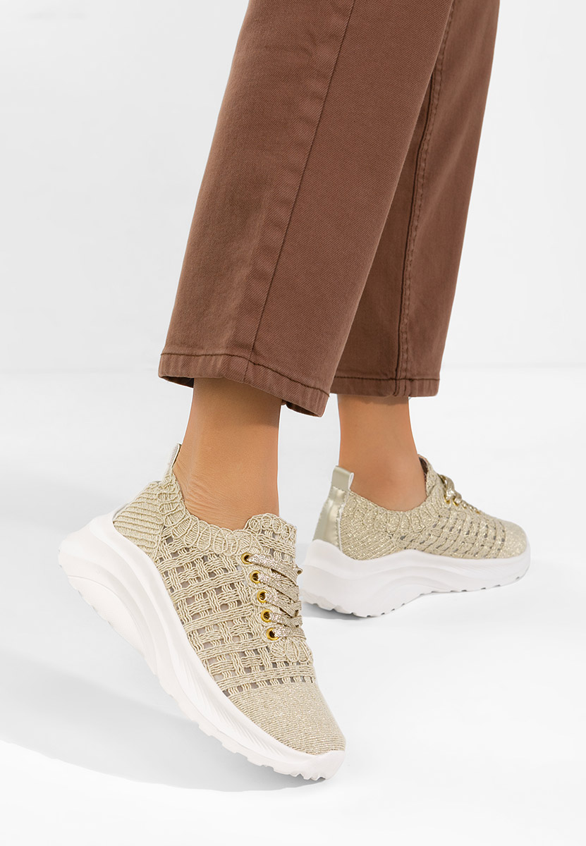 Дамски сникърси Valeia златен