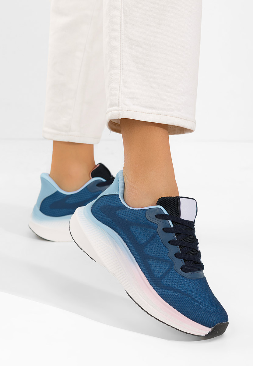 Дамски сникърси Emelie военно син