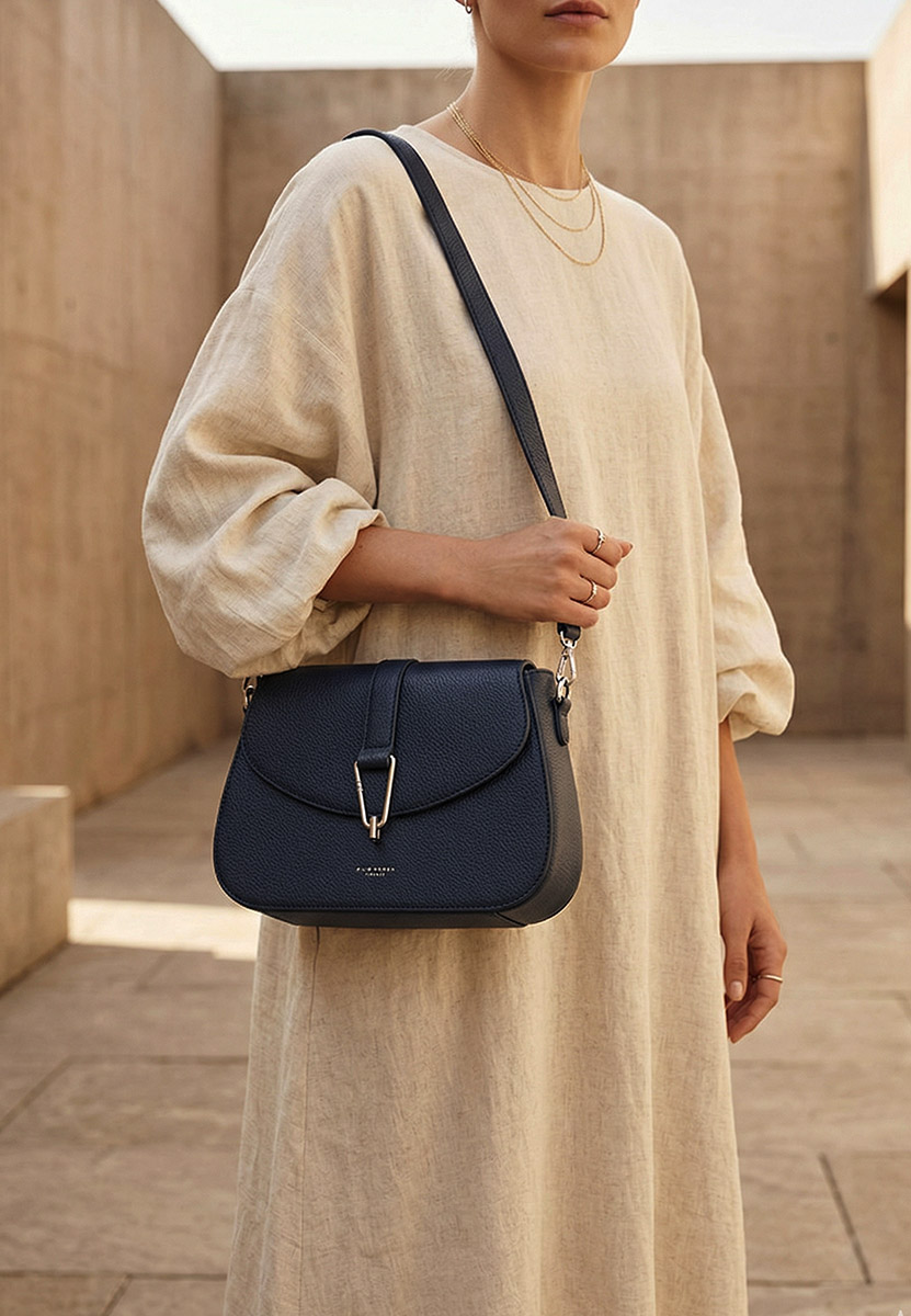 чанта за рамо Silvia Rosa 25J510 военно синя