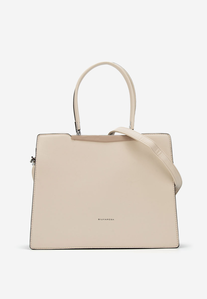 Дамски офис чанта Silvia Rosa 6921 Бяла