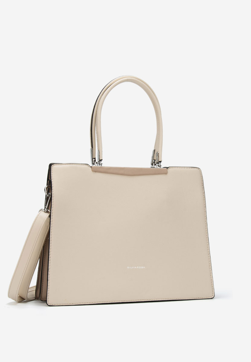 Дамски офис чанта Silvia Rosa 6921 Бяла