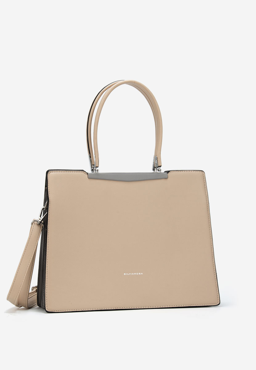 Дамски офис чанта Silvia Rosa 6921 бежова