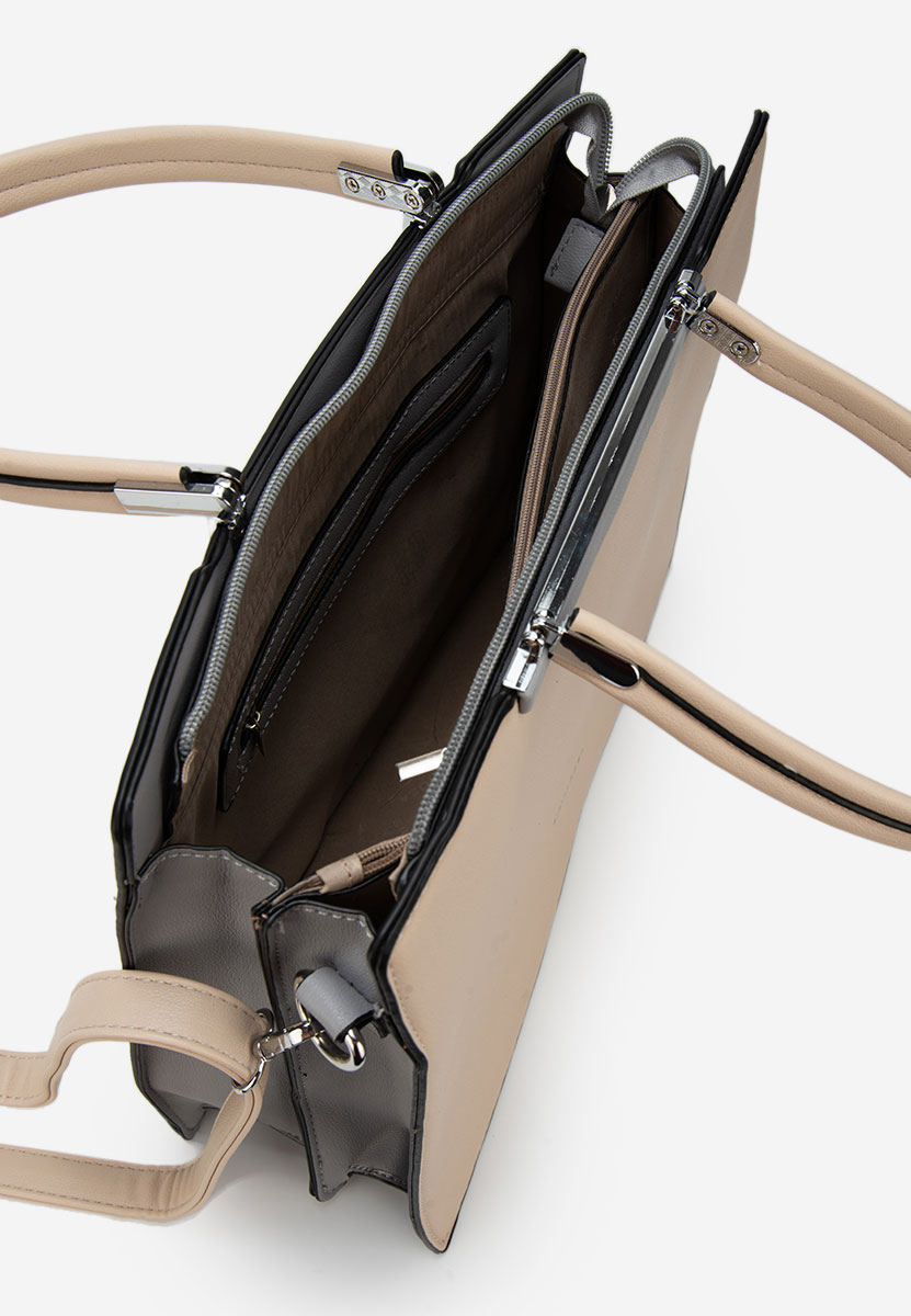 Дамски офис чанта Silvia Rosa 6921 бежова