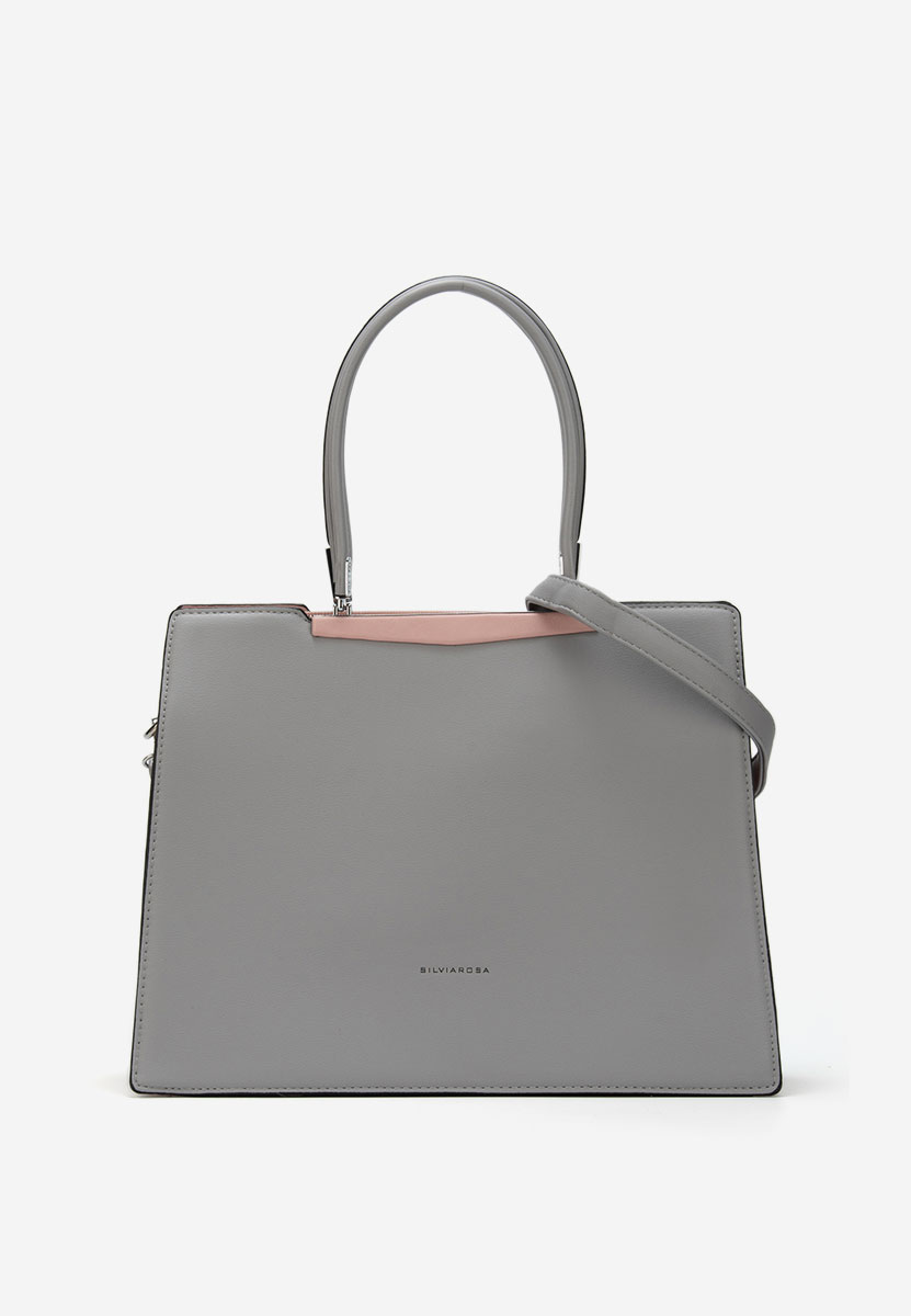 Дамски офис чанта Silvia Rosa 6921 сива