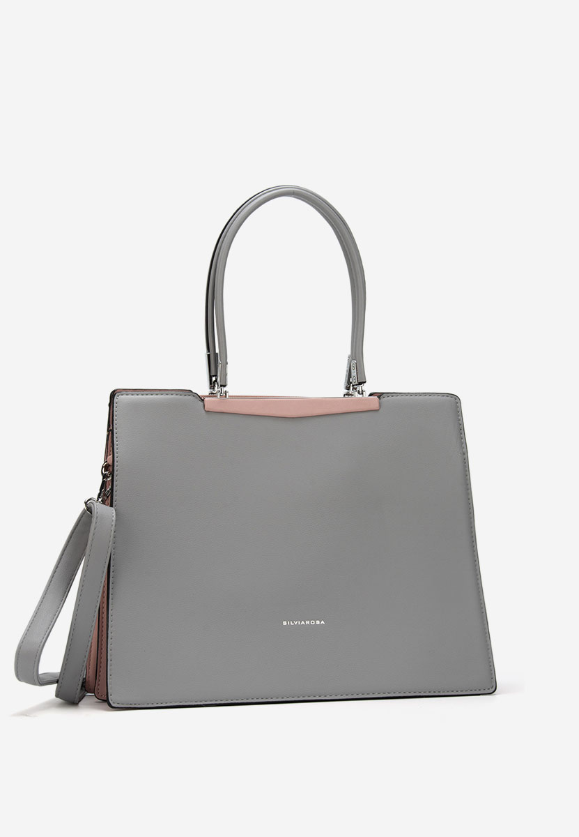 Дамски офис чанта Silvia Rosa 6921 сива
