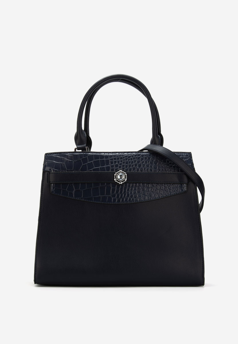 Дамски офис чанта Silvia Rosa 8041 военно синя