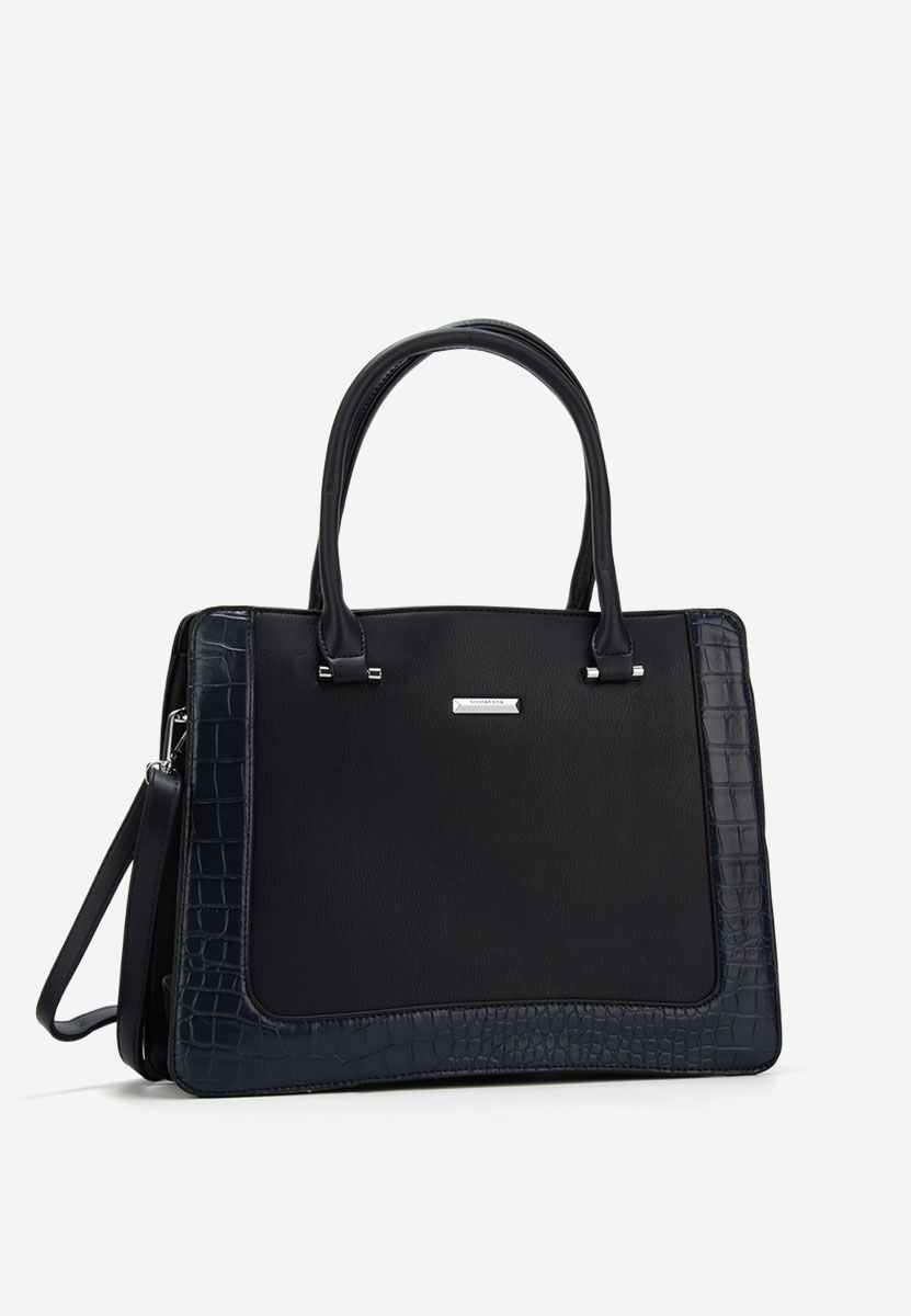 Дамски офис чанта Silvia Rosa 8045 военно синя