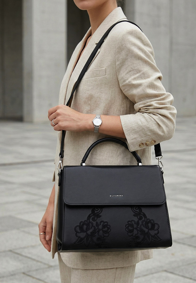 Ръчна чанта Silvia Rosa 5960 черна