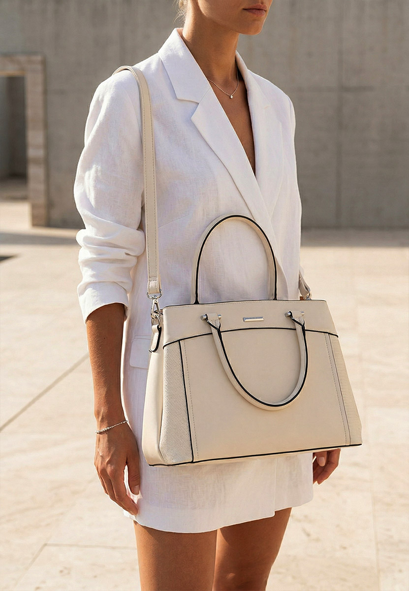 Ръчна чанта Silvia Rosa 6937 Бяла