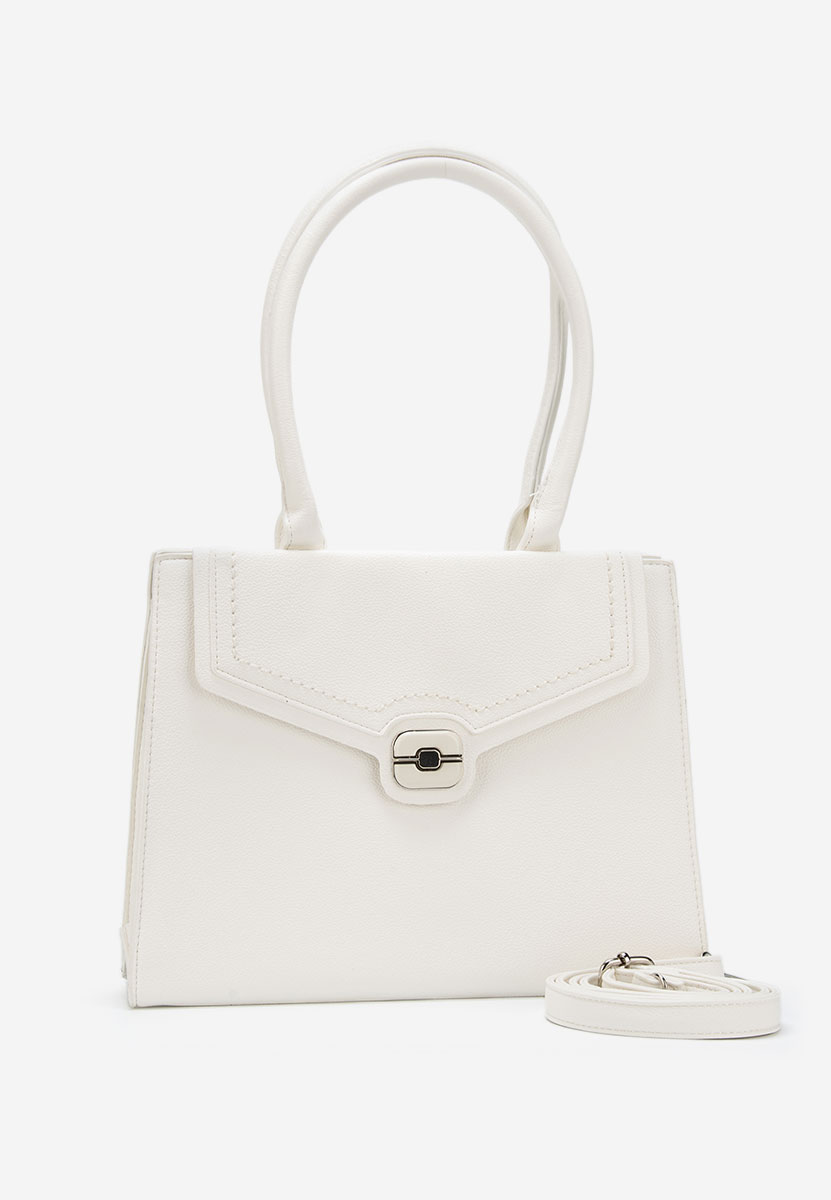 Ръчна чанта Ozania Бяла