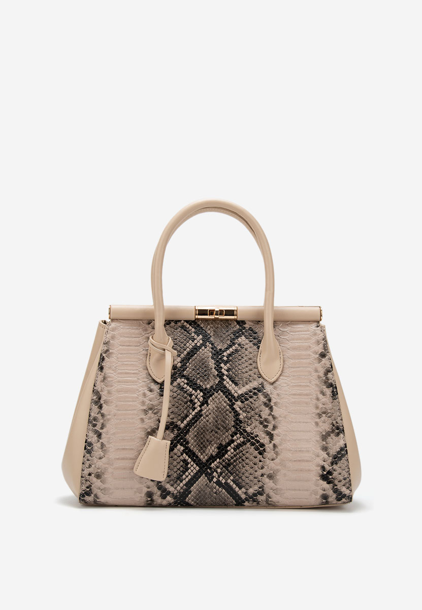 Дамски офис чанта Ozamia V2 бежова